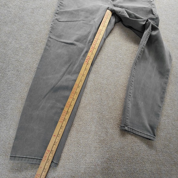 Everflex Maurices Jeans Womens LARGE SHORT Gray Regular Fit Super High Rise Goth - Picture 5 of 8